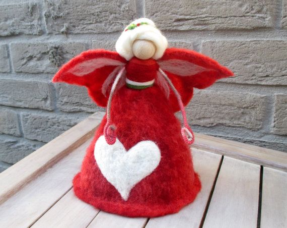 angel tree topper needle felted angel felt by feltartgifts needle felt christmas