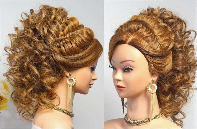 Прическа на каждый день с плетением. Braided hairstyle for every day - YouTube