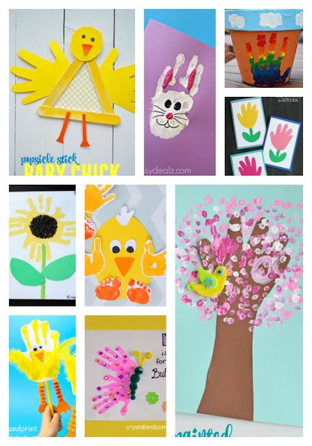 Easter Handprint Crafts Easter Handprint Crafts