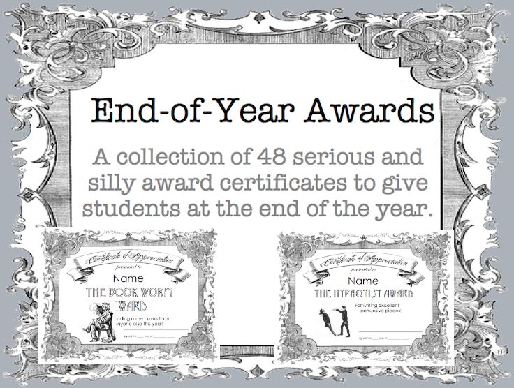 48 fun and academic end of year award certificates teaching rulesteaching ideasclassroom newsletter templatenewsletter templatesclassroom