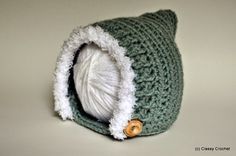 かぎ針で編むベビーピクシーハット(妖精の帽子)の編み方|Crochet and Me かぎ針編みの編み図と編み方