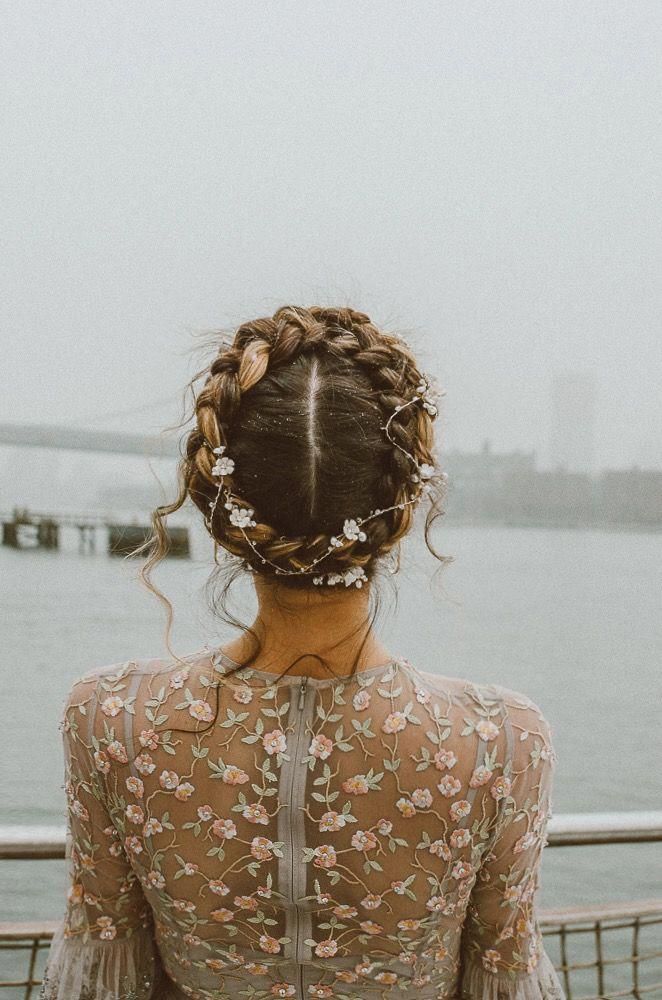 Crown Braid Bridal Inspiration Bridal Hair Longhairstylesupdo