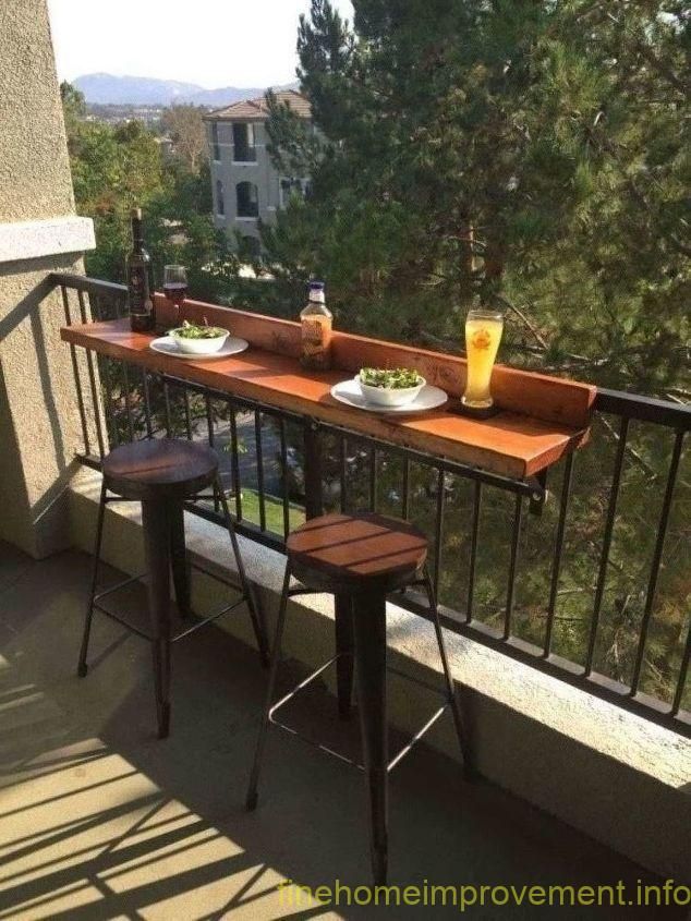 Diy Balcony Bar Top Diseño De Balcón Balcón Del Apartamento De Decoración Muebles Para Balcon