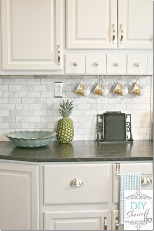 Marble Tile Backsplash Ideas Part - 24: Feature Friday: The DIY Showoff. Marble Tile BacksplashKitchen ...