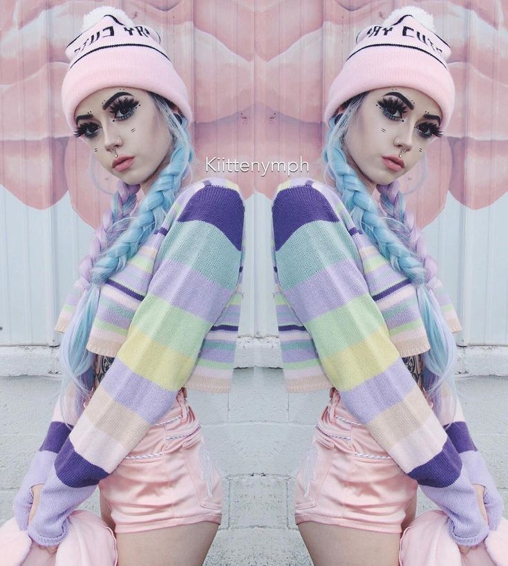 on Instagram: “~ @kiittenymph_mfc ~ - - - - - #scene #softgrunge #pastelgrung...