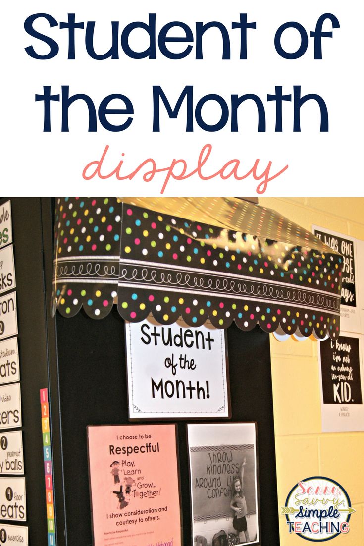 student of the month poster