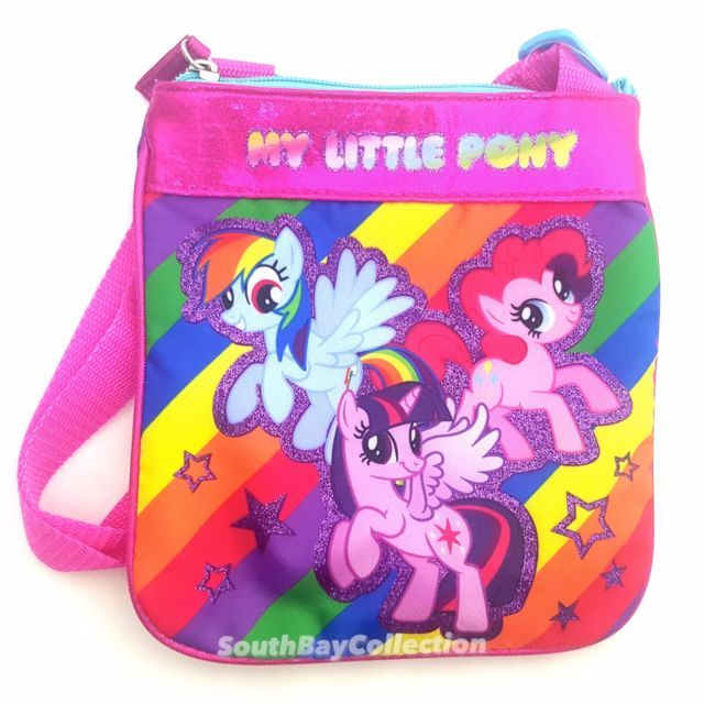 Girls Purse MY LITTLE PONY Cross Body Bag TWILIGHT SPARKLE Pink Purple ZIPPERED