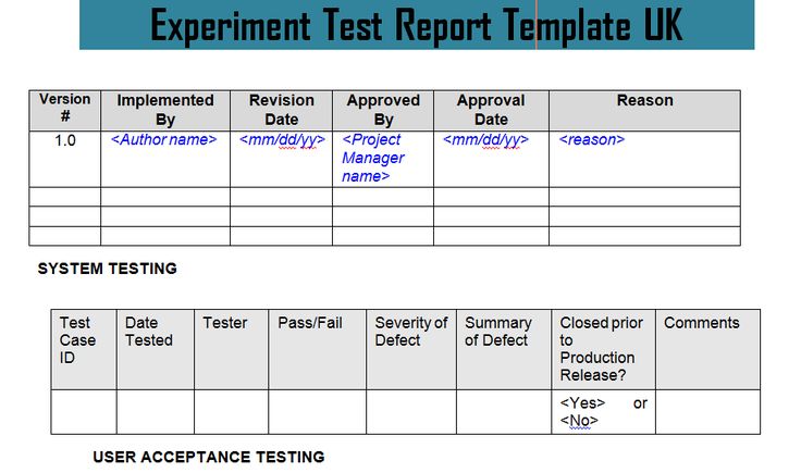 Experiment Test Report Template UK Doc u2013 Project Management - monthly summary report template Experiment Test Report Template UK Doc u2013 Project Management - monthly summary report template
