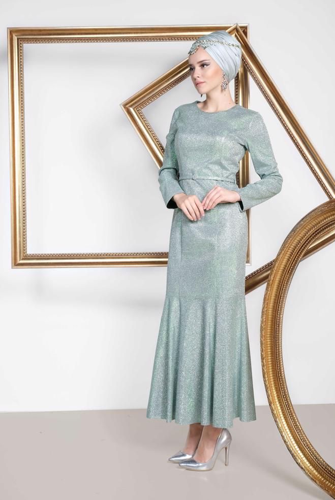 Mint Etegi Volanli Simli Abiye The Dress Moda Stilleri Kazak Elbi Se Mint Etegi Volanli Simli Abiye The Dress Moda Stilleri Kazak Elbi Se