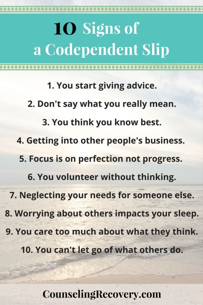 Dating codependent
