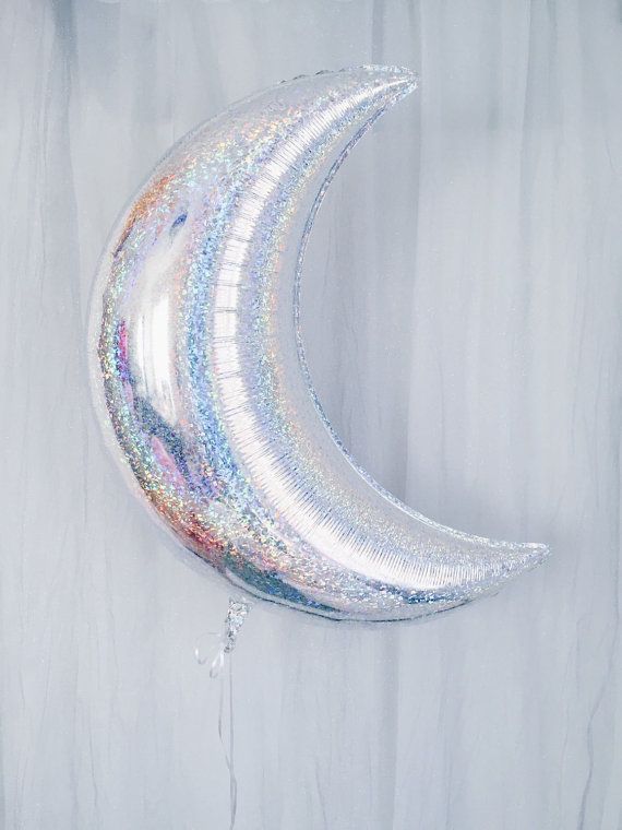 Holografischer Mondballon – Mylar-Halbmond – Jumbo-Folienballon – Galax … Holografischer Mondballon – Mylar-Halbmond – Jumbo-Folienballon – Galax …