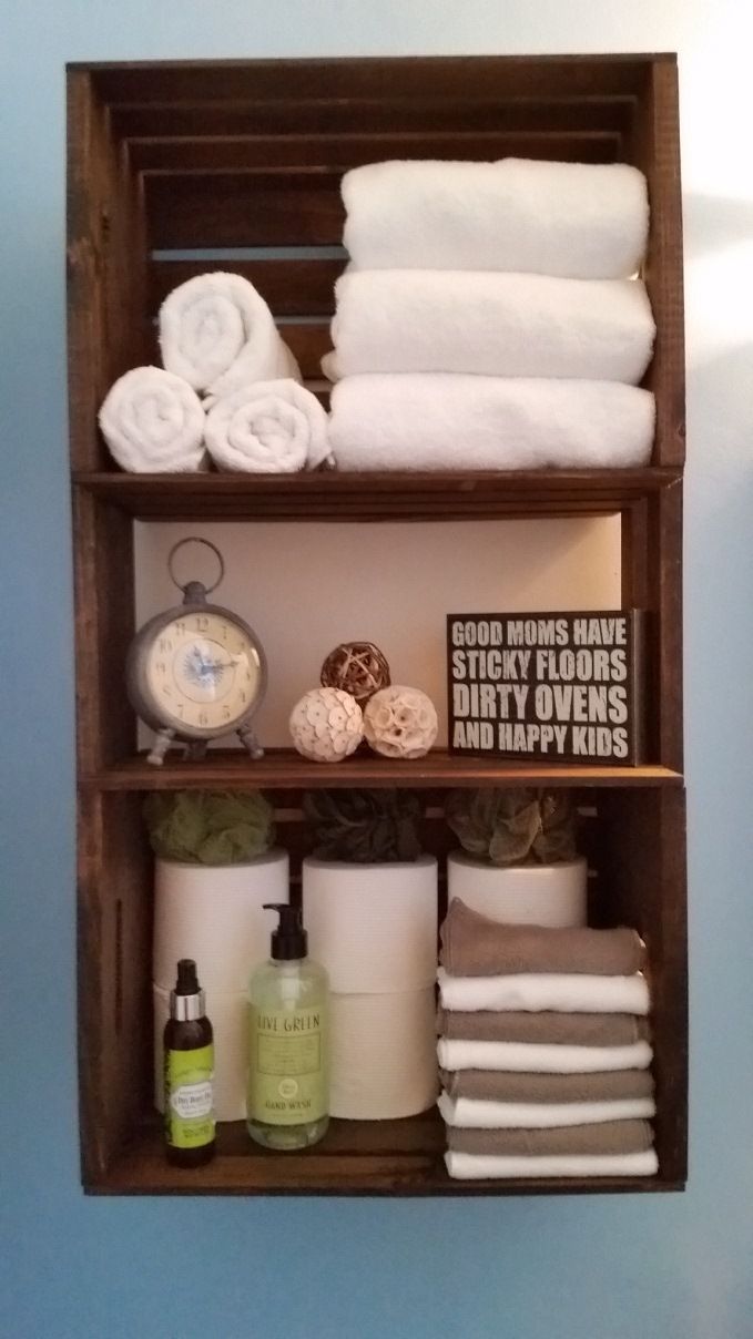 Best 25+ Wood crate shelves ideas on Pinterest Crate 