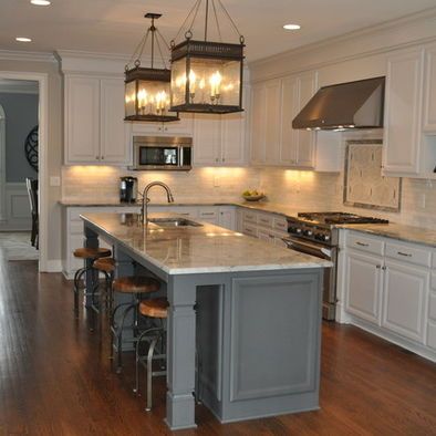 White Kitchen Dark Island 17 best white cabinets & dark island kitchen images on pinterest White Kitchen Dark Island 17 best white cabinets & dark island kitchen images on pinterest