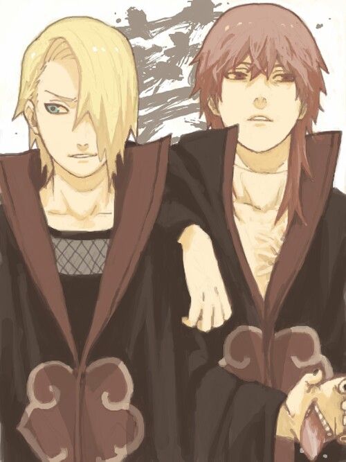 What if Sasori had long hair and Deidara had short hair What if Sasori had long hair and Deidara had short hair