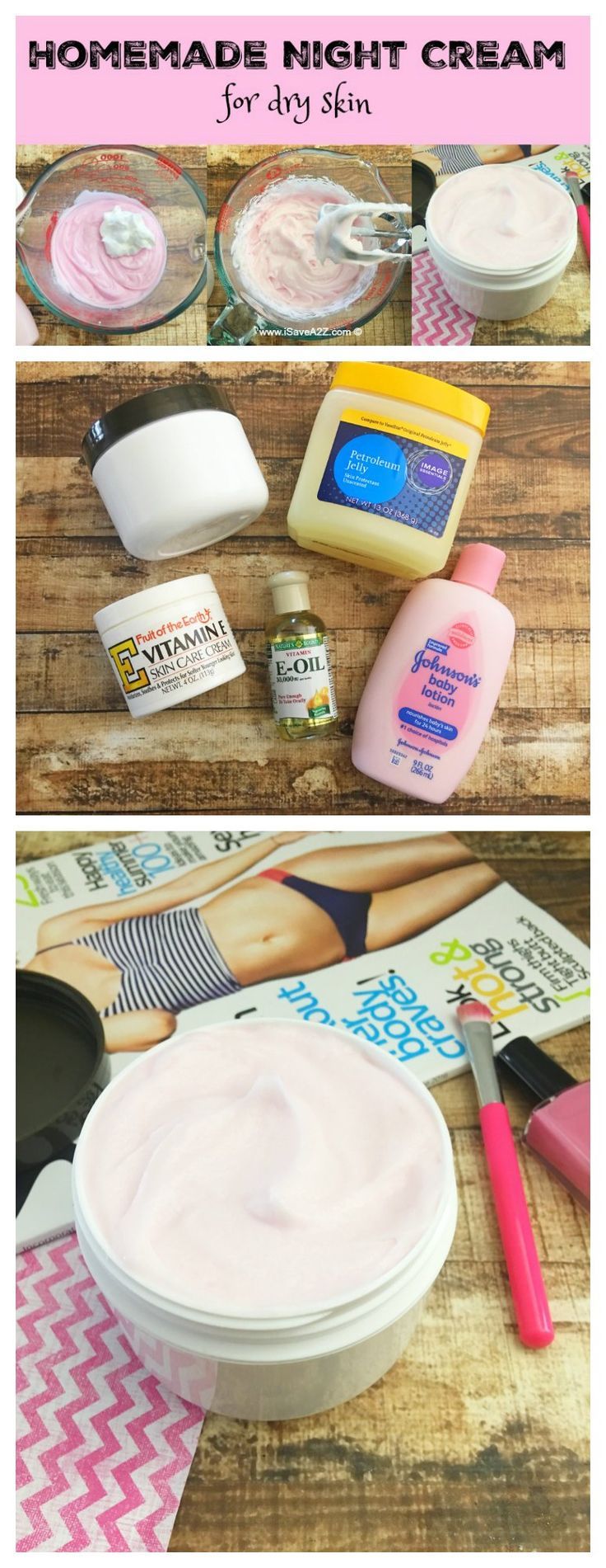 Homemade Night Cream for Dry Skin | Homemade night cream
