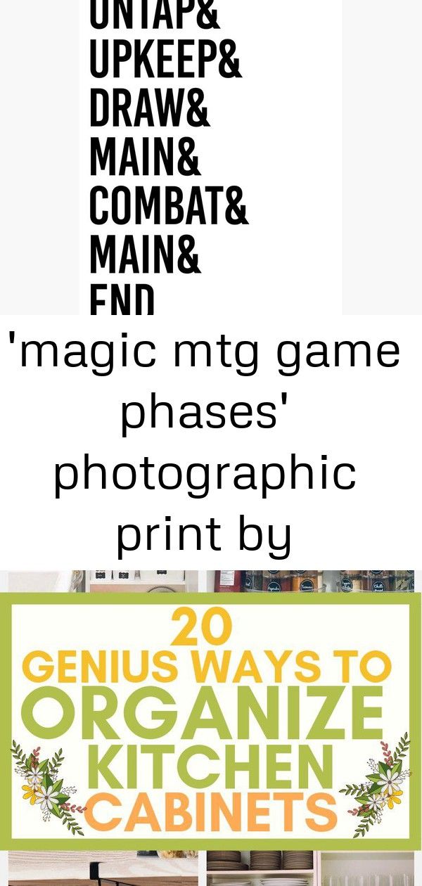 'magic mtg game phases' photographic print by fivethirtyone 2