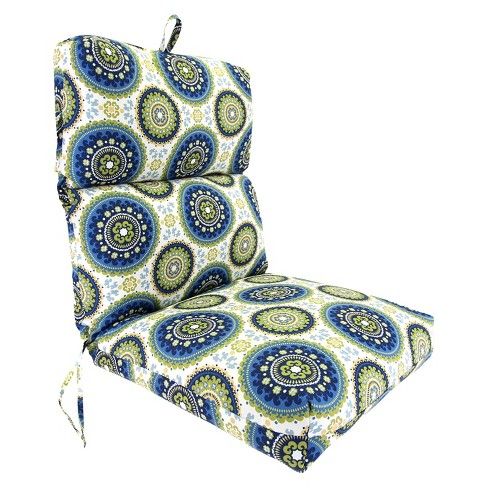 Outdoor Universal Chair Cushion Blue Green Yellow Geometric Target Cushions And Pillows Outdoor Cushions And Pillows, Green Patio Seat Cushions