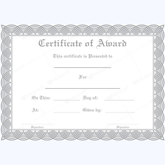Pin on Certificate Templates Pin on Certificate Templates