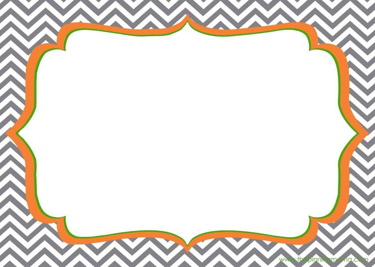 baby shower place card template