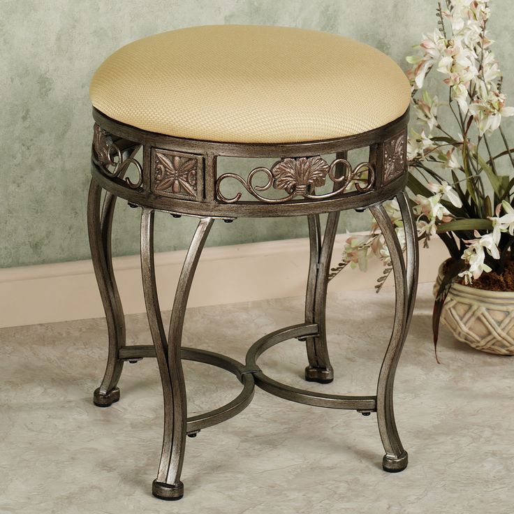 Rolling Vanity Stool Bathroom Chair Bathroom Vanity Chair Stool, Rolling Vanity Stool Seat