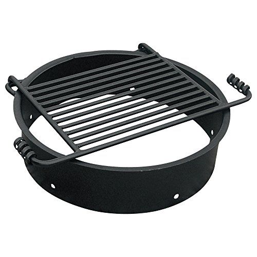 Fire Ring With Attached Cooking Grate Fire Ring With Attached Cooking Grate