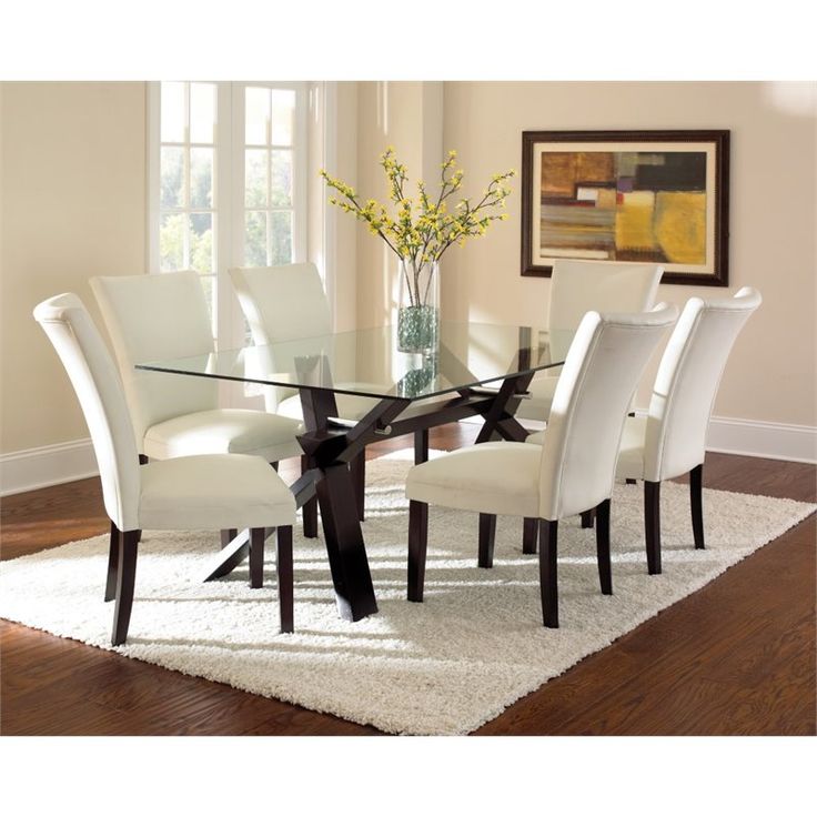 Glass Dining Room Table Decor best round glass dining room set photos - room design ideas Glass Dining Room Table Decor best round glass dining room set photos - room design ideas