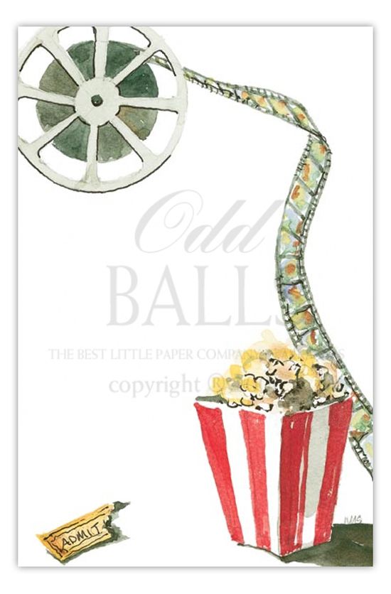 And, the award for best Oscar viewing party goes to.YOU! The Oscars is always a fun thing to watch, so why not invite your friends over, get dolled up and snuggle up on the couch with some wine and snacks to watch the award ceremony together? Don't forget to send out these cute Oscars themed dinner party invitations for a night of stars and Hollywood! The PG 13 Movie Night invite is created by Odd Balls, and available on Polka Dot Design's online store.
