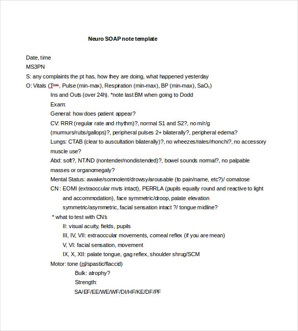 physical therapist soap notes