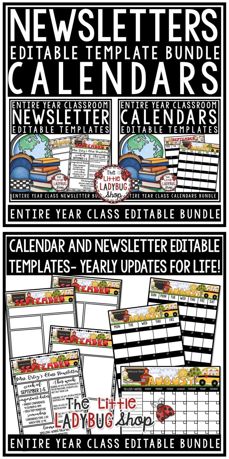 You will love this Calendar & Newsletter Template Bundle with Monthly You will love this Calendar & Newsletter Template Bundle with Monthly