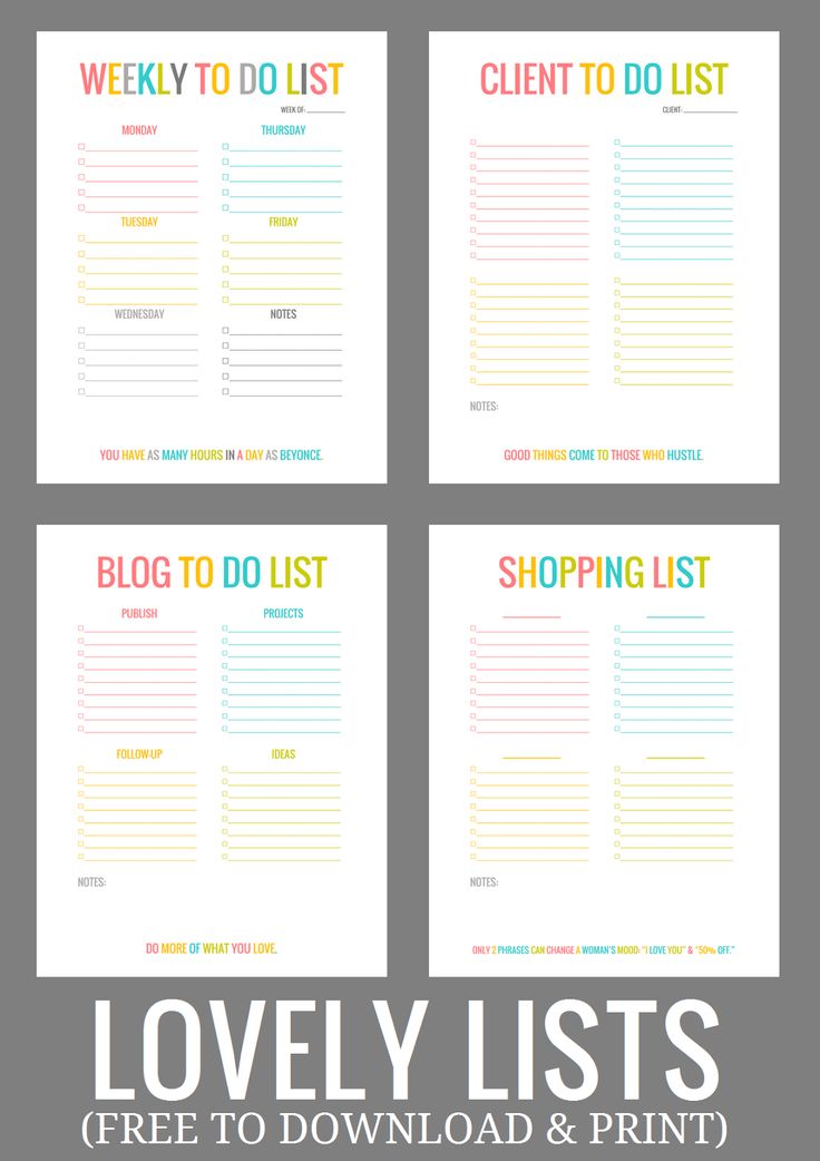 to do list or to do list