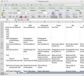 wedding day schedule download a template for creating a stress