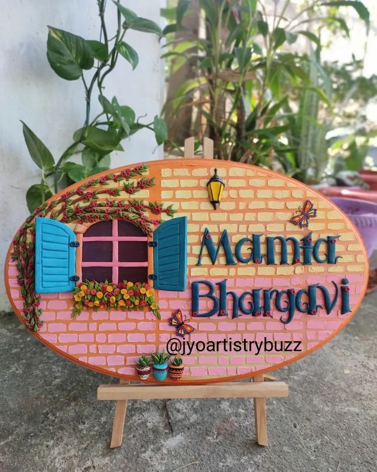Personalized With Love A Handcrafted Nameplate With Intricate Clay F7d68058ce15a0ea4f45790b7ed6fee4
