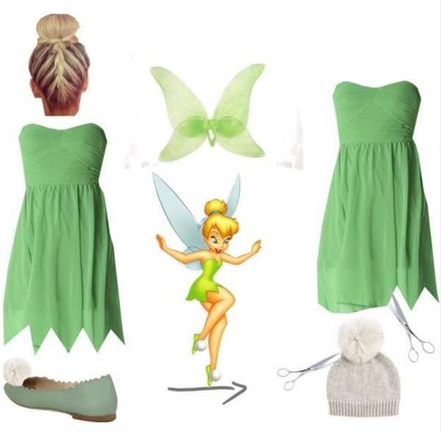 simple tinkerbell teen costume cute and fun halloween costumes by diy ready at http - Fun Teenage Halloween Costumes simple tinkerbell teen costume cute and fun halloween costumes by diy ready at http - Fun Teenage Halloween Costumes