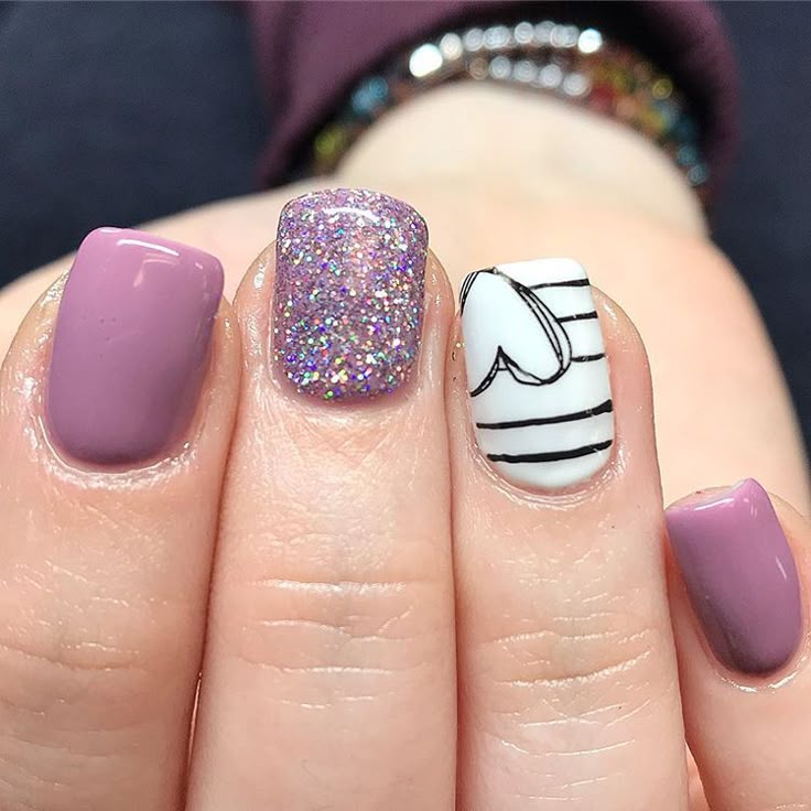 Purple valentine #dndgelpolish #antiquepurple #lightelegance #prestogel #naillab…