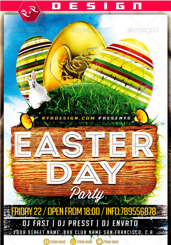 easter club flyer