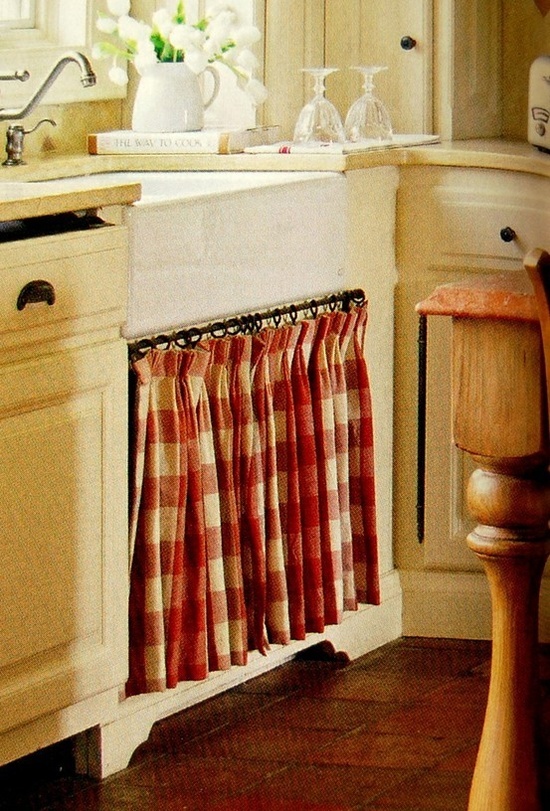 33 Best Kitchen Sink Skirt Images On Pinterest Décor Ideas Home I Like This Curtain Under The Sink