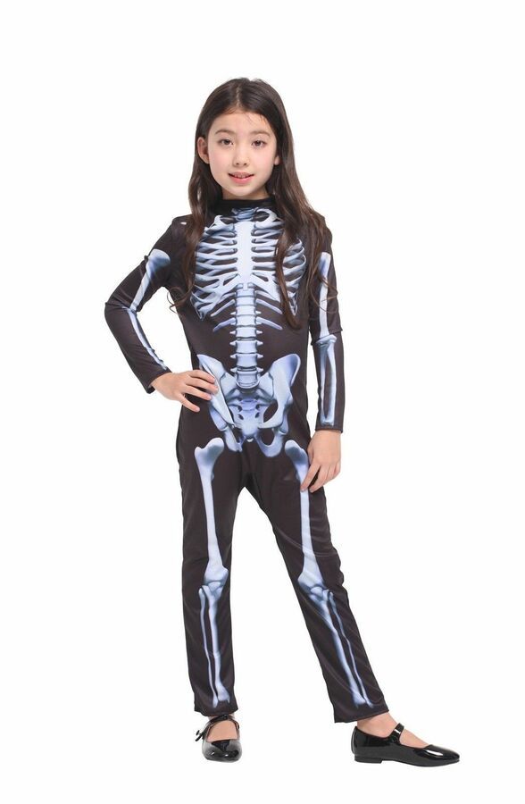 Women/'s Skeleton Bone Frame Jumpsuit Fancy Dead Halloween Cosplay Costume Party
