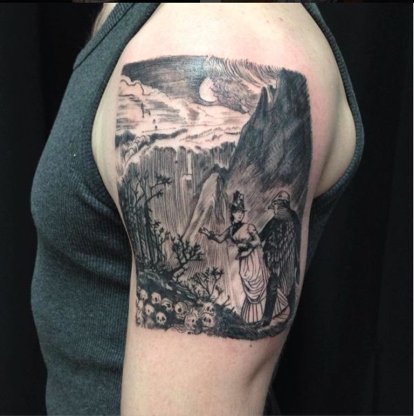 max ernst tattoo by nalla smith hudson valley tattoo co hudson max ernst tattoo by nalla smith hudson valley tattoo co hudson