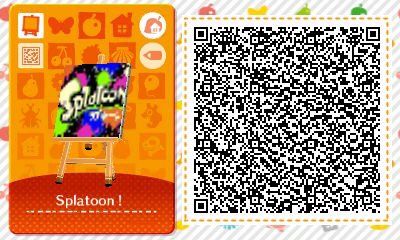 splatoon sign animal crossing qr code collection pinterest