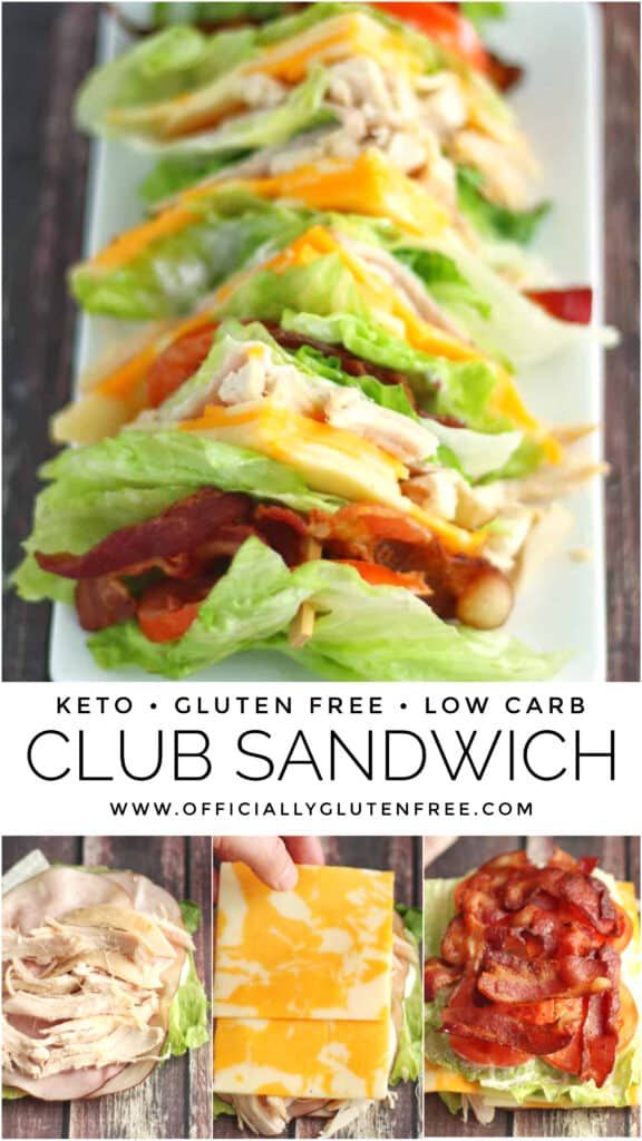 Low Carb Chicken Club Sandwich Clubhouse Lettuce Wrap Recipe Keto low-carb-chicken-club-sandwich-clubhouse-lettuce-wrap-recipe-keto