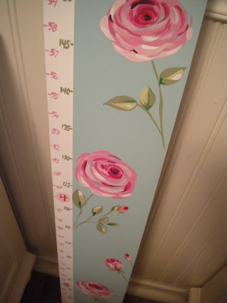 70 best growth charts images on pinterest growth charts painted hand painted growth charts