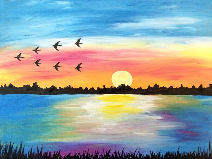 Sunset Painting Images Sunset Painting Images
