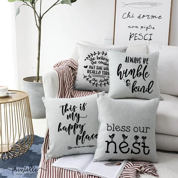Bless Our Nest Throw Pillow Farmhouse Pillows Cottage Chic Bless Our Nest Throw Pillow Farmhouse Pillows Cottage Chic