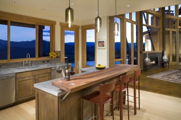 30 Elegant Contemporary Breakfast Bar Design Ideas Kitchen Island Remodel Outdoor Countertops Kitchen Countertops, Kitchen Island Bar Design Ideas