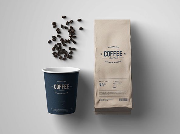 Download Free Premium Psd Mockups Collection 10 Coffee Packaging Coffee Tumblr Coffee Poster Design