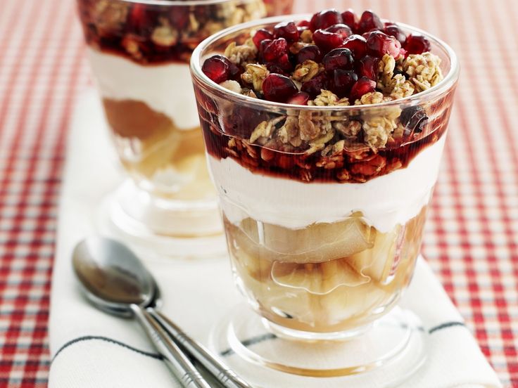 Müsli mit Birne und Granatapfelkernen | Rezept | Dessert ideen, Rezepte ...