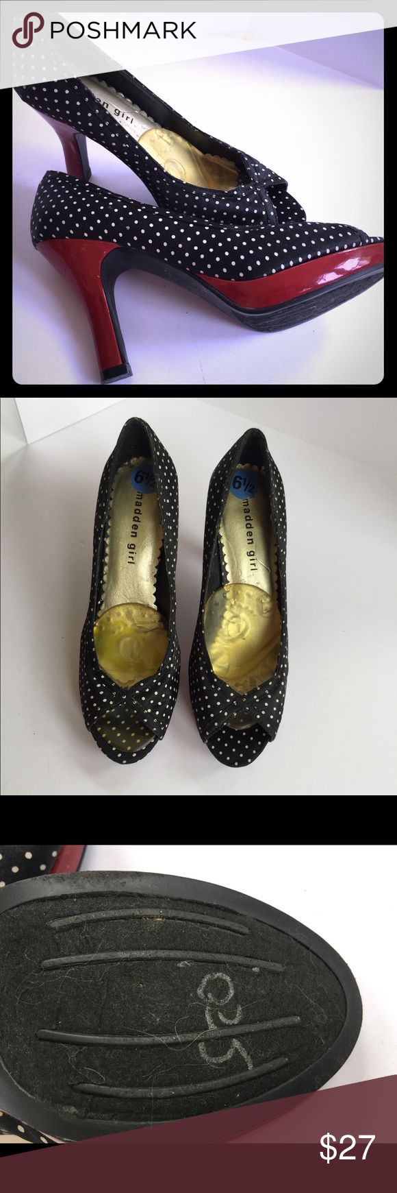 steve madden polka dot pumps