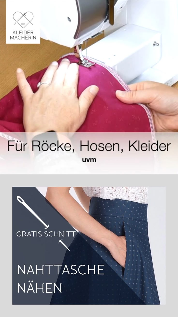Nahttasche einnähen Nahttasche einnähen