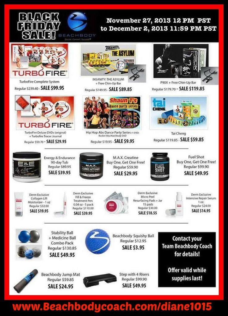 Beachbody black friday deals 2018