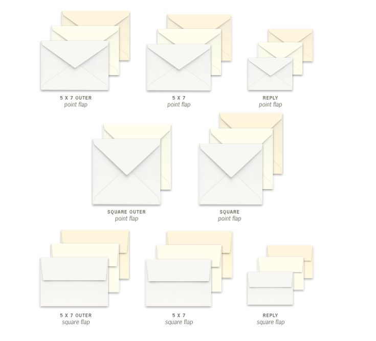 reply card envelope size